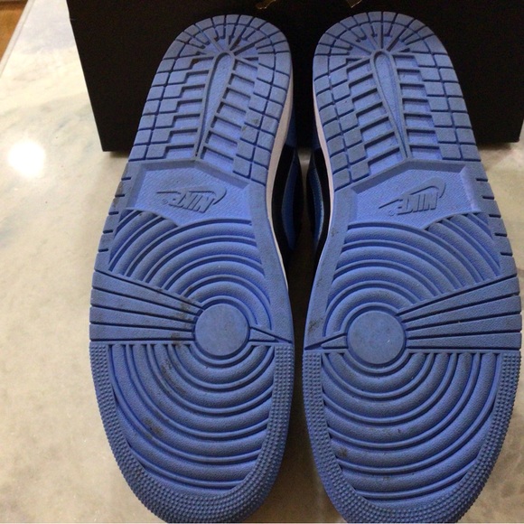 Nike Air Jordan 1 Low. Size 16. Excellent used condition. Black & blue. - Picture 6 of 8